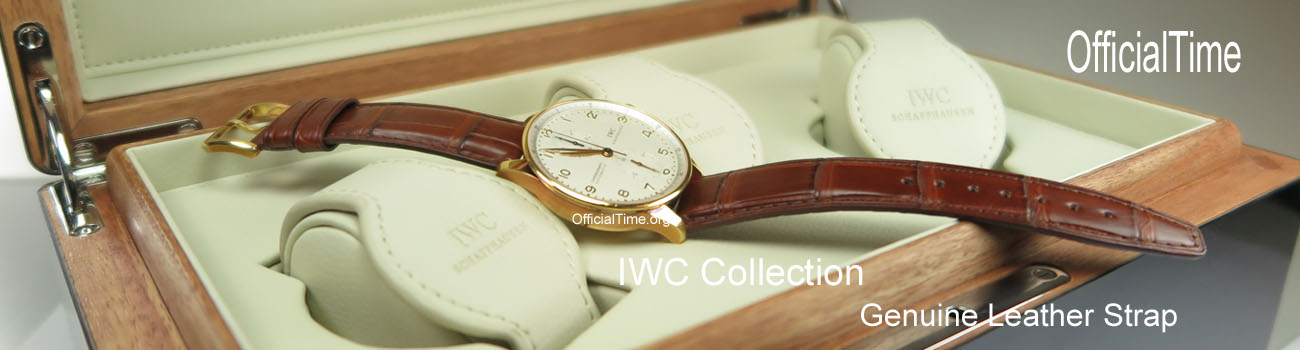 OfficialTime Genuine Alligator Leather Strap for IWC